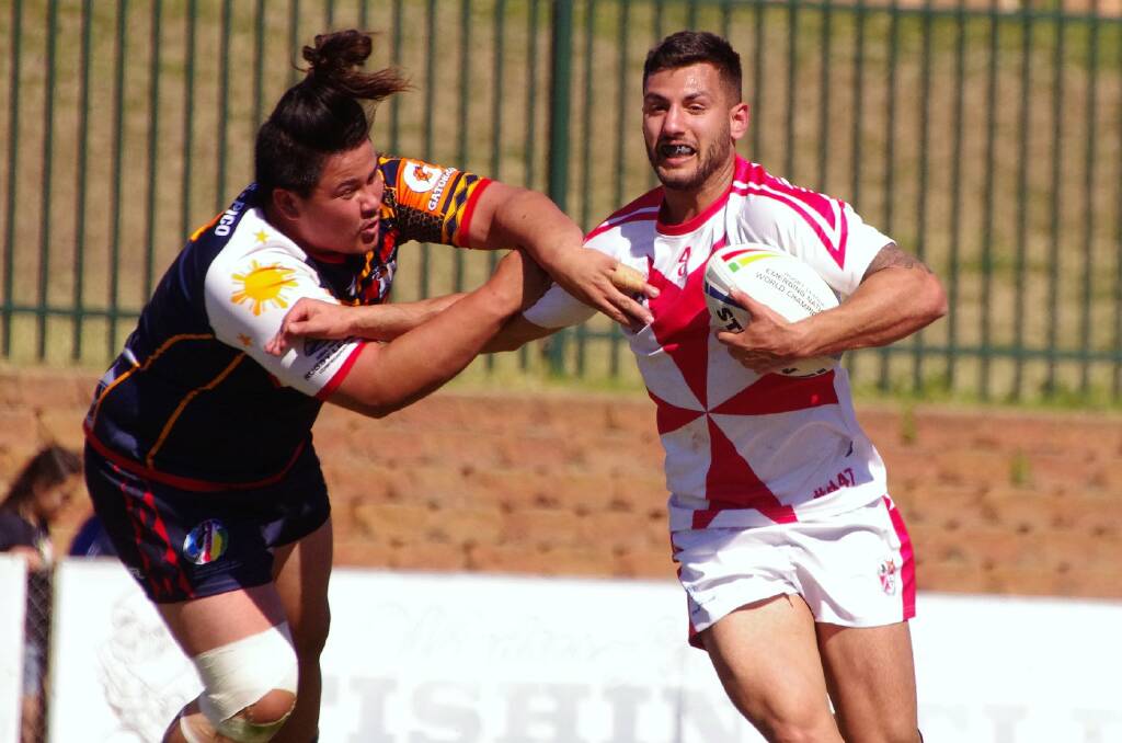 BIG INCLUSION: Wests Devils half Justin Rodrigues returned for Malta's semi-final win over Hungary after missing the Knights pool matches.