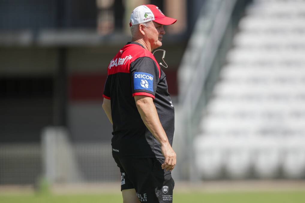 Dragons coach Anthony Griffin wouldn't be drawn on his future on Saturday. Picture by Adam McLean