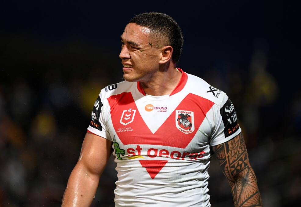 ON US: Dragons back-rower Tyson Frizell says criticism of the club's coaching staff has gone over the top over the last month. Picture: NRL Photos