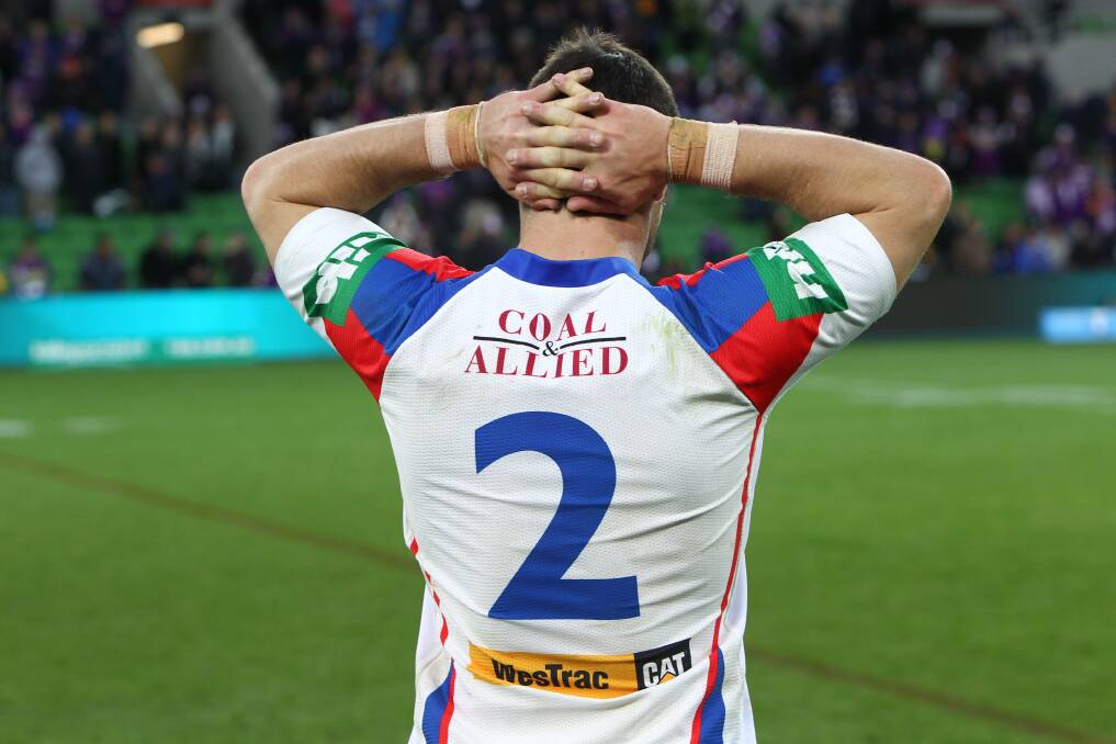FIGHT: Former Newcastle Knights winger James McManus has taken legal action against his former club for not showing an adequate duty of care in regards to concussions he suffered during his career. Picture: NRL Photos