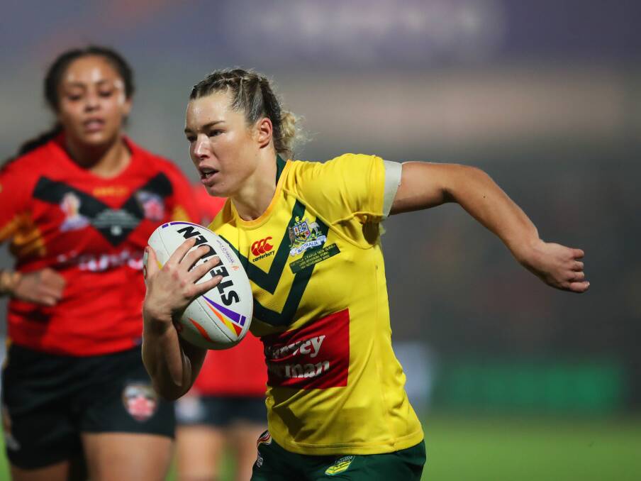 Emma Tonegato grabbed a hat-trick against PNG. Picture - Getty Images