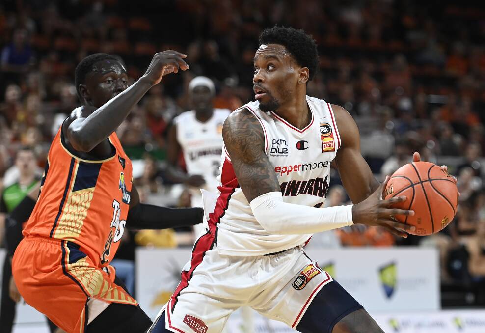 BUILDING: Antonius Cleveland in action for the Hawks against Cairns on Saturday. Picture: Getty Images