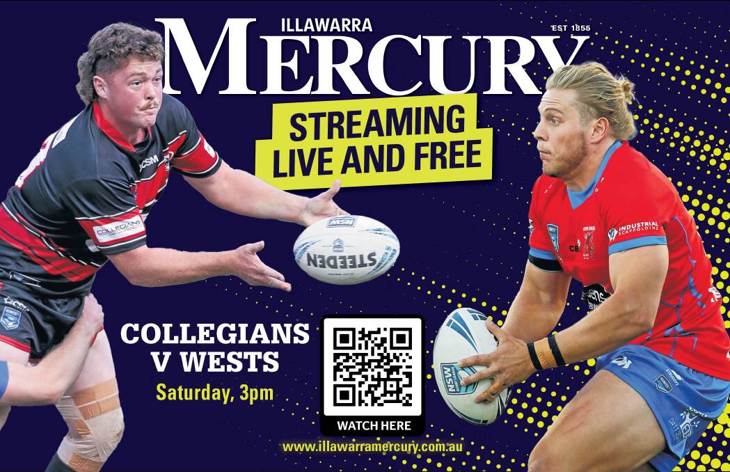 Live stream Saturdays Mojo Homes Cup clash between Collegians and Wests Illawarra Mercury Wollongong, NSW