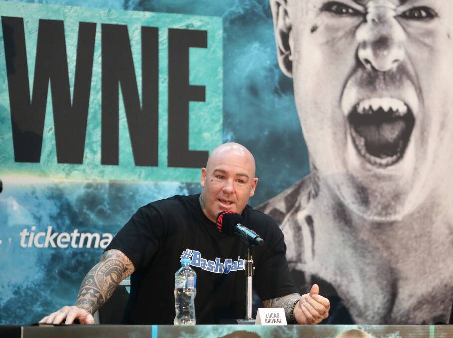FOR REAL: Lucas Browne says the animosity between himself and Paull Gallen is genuine ahead of their fight in April. Picture: Adam McLean