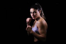 Amena Hadaya is out to claim the Eternal featherweight belt in Sydney on Friday night. Picture by Sylvia Liber