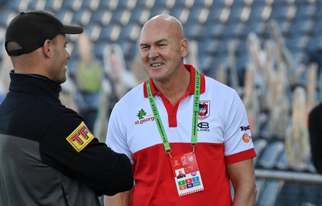MEASURED: The Dragons fortunes have improved since the board backed Paul McGregor. Picture: NRL Imagery