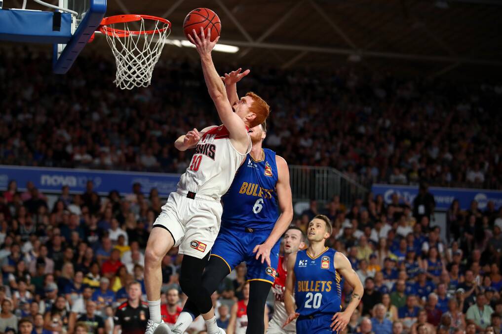 STANDOUT: Angus Glover had career-high 18 points against Brisbane on Saturday. Picture: Getty Images
