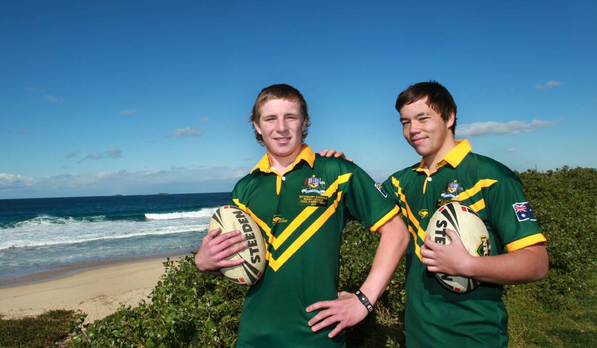Tory Brunning (right) moved from his hometown of Waitara, New Zealand as a 15-year-old and made the Australian CHS team alongside Jackson Hastings in 2011. he tragically passed away at Dapto Showground last weekend. Picture: Orlando Chiodo
