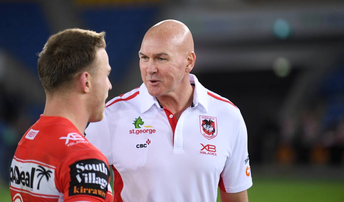 UPSIDE: Dragons coach Paul McGregor is looking at the positives of NRL rule changes as a return clash with the Warriors looms. Picture: NRL Imagery