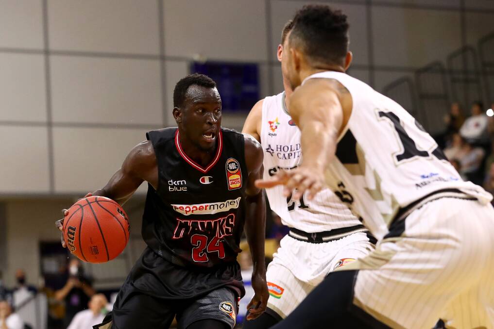 BREAKOUT: Deng Adel made a timely return to form for the Hawks on Thursday. Picture: Getty Images
