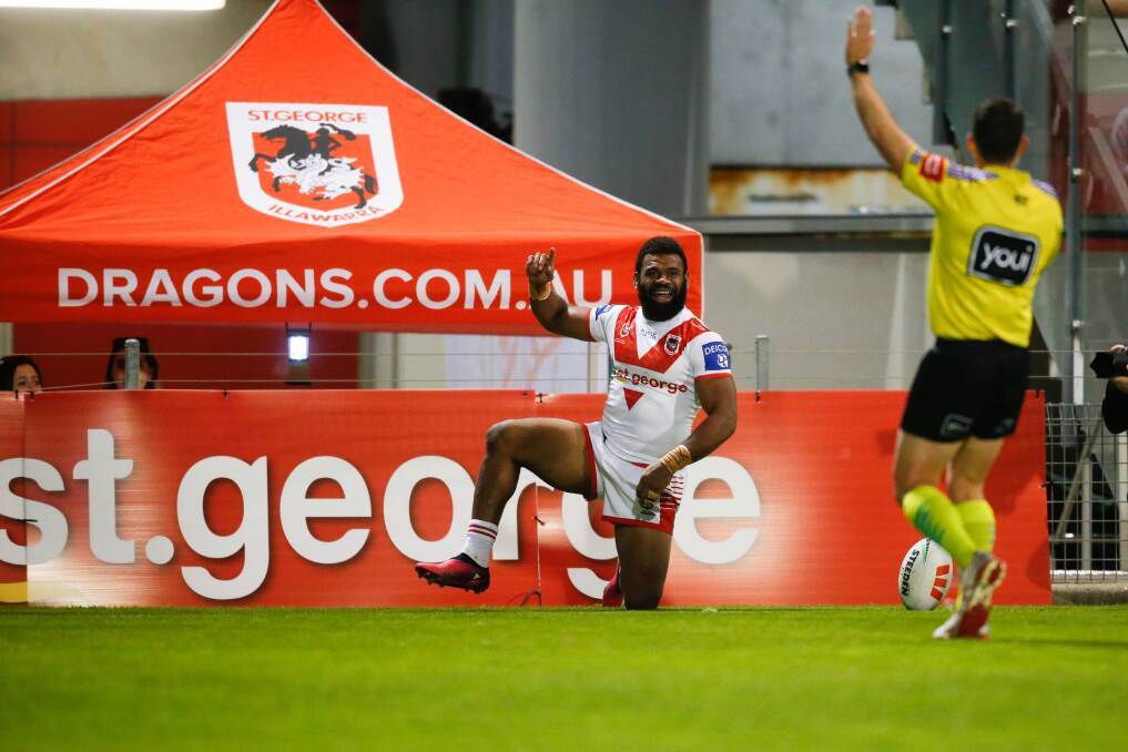 St George Illawarra has extended the contract of Mikaele Ravalawa in the first major contracting move of the Shane Flanagan era. Picture by Anna Warr. 