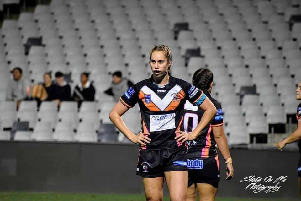 STEP UP: Jillaroos star Kezie Apps says week-to-week rigours of the NSW Women's Premiership is a learning curve for the Tigers. Picture: Facebook
