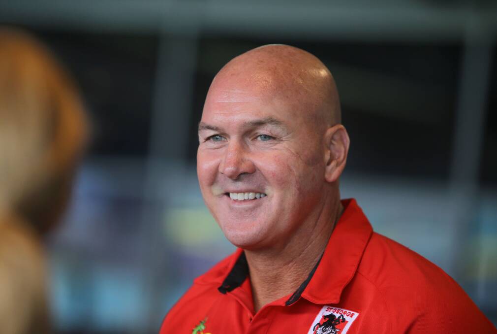 RIGHT FOCUS: Coach Paul McGregor has struck a good balance between departments at the Dragons this year. Picture: John Veage