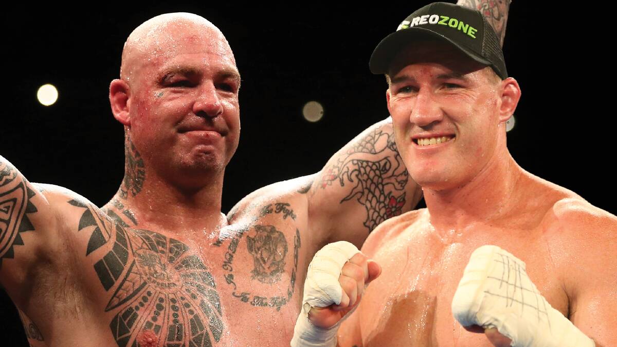 COLLISION COURSE: Lucas Browne and Paul Gallen have walked very different paths to their much-anticipated prizefight. Pictures: Getty Images