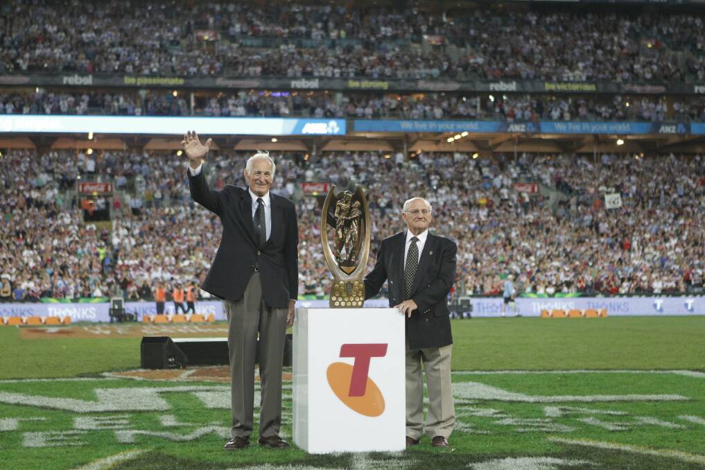 ICONIC: Rugby league has sadly lost both of its 'Gladiators' after Norm Provan (left) passed away on Wednesday night. Picture: Jonathan Carrol