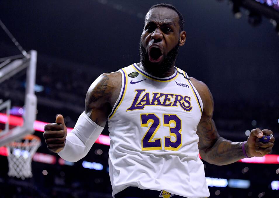 AL HAIL THE KING: LeBron James continues to make a case for GOAT status. Picture: Getty Images