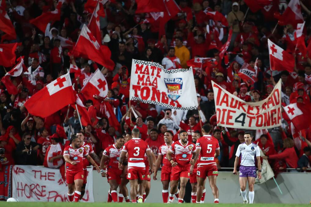 PINNACLE: The rise of Tonga as a Test nation has been compelling, but ARLC short-sightedness continues holding international rugby league back. Picture: Getty Images