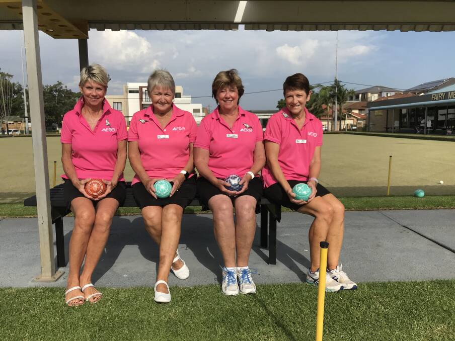 Triumph: Thirrouls Vicki Attenborough, Anne Clarke, Lee Chapman and Linda ONeill won the Illawarra Summer League crown. Picture: Mike Driscoll