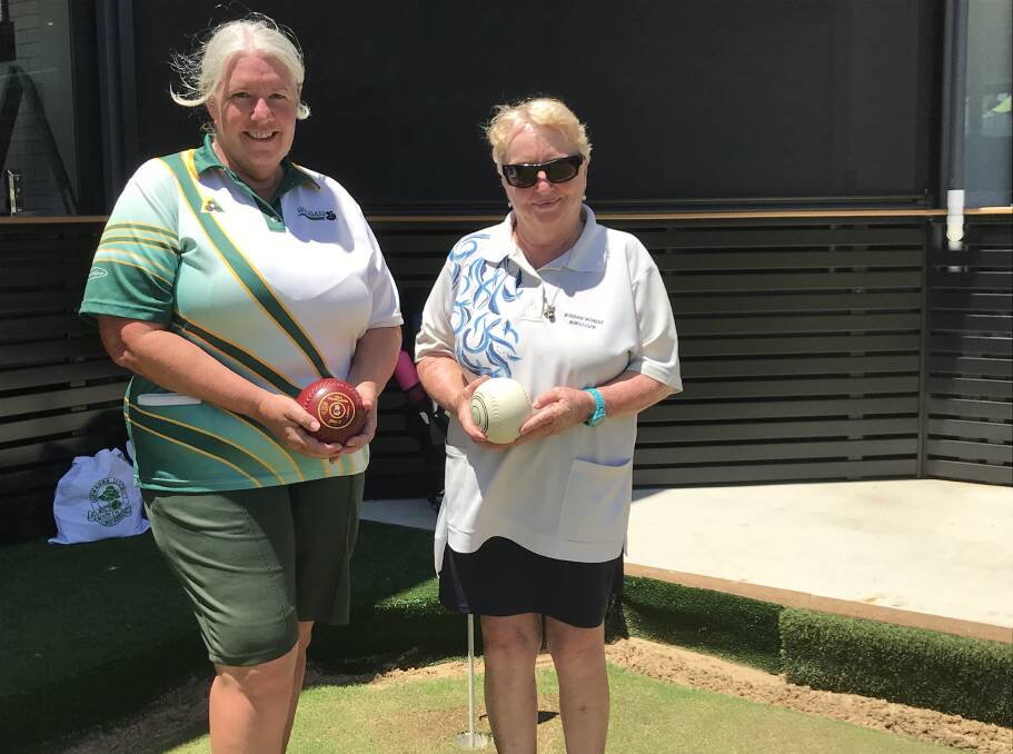Decider: Oak Flats Annette Nicholls and Windangs Adele Morell ahead of meeting in the District Minor Singles final. Picture: Mike Driscoll