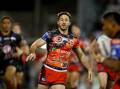 IN: Ben Hunt has overcome an ankle injury to take his place in the Dragons side for Sunday's clash with Canberra. Picture: Anna Warr