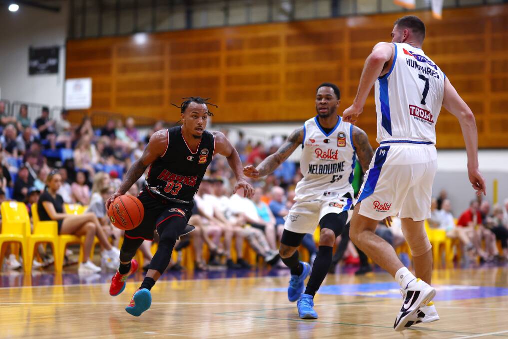 Justin Robinson was outstanding for the Hawks in a first-up win at thew NBL Blitz. Picture - Getty Images