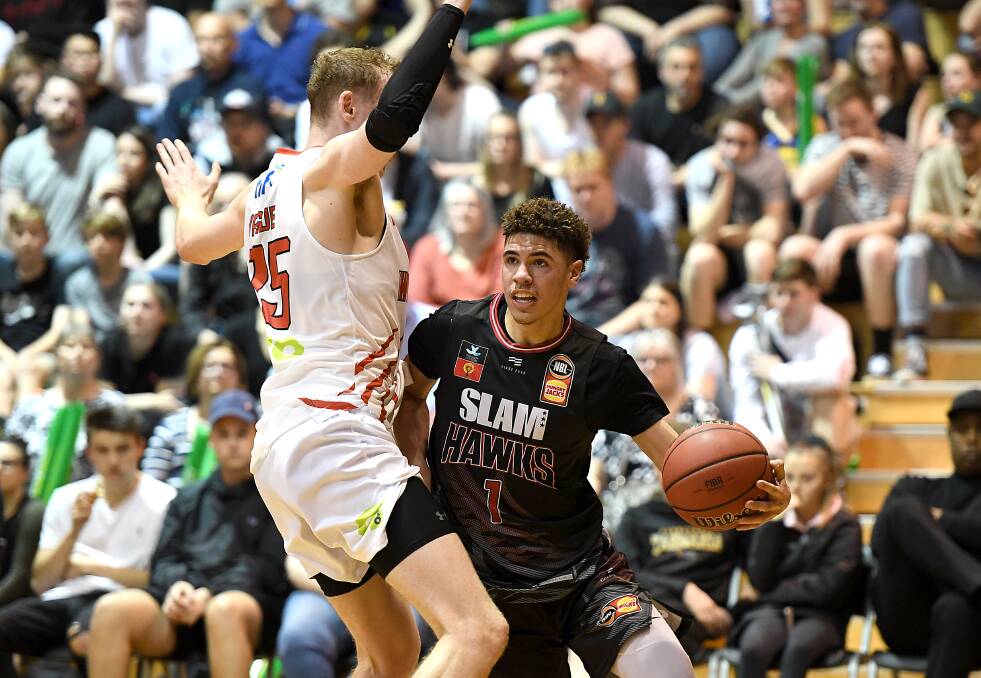 STOCKS RISING: LaMelo Ball's performance at the NBL Blitz has seen him shoot up ESPN's 2020 mock draft ladder. Picture: Getty Images