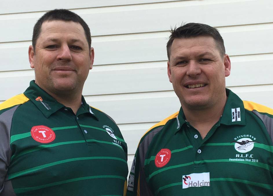 FRESH START: Stingrays of Shellharbour's new coaching combo Greg 'Buster' Reh and Brad Reh.