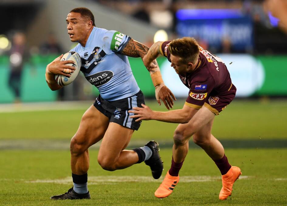 TOUGH TURNAROUND: Tyson Frizell was one of four Dragons players involved in Origin I on Wednesday night. Picture: AAP