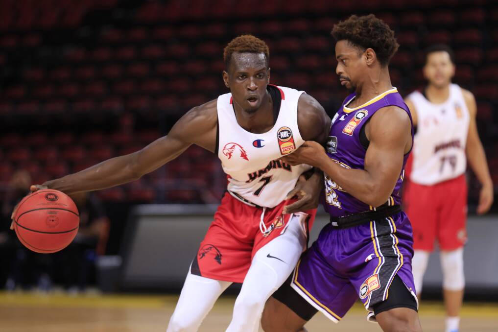 WORKHORSE: Deng Deng fell just short of a double-double against the Kings on Sunday. Picture: Getty Images