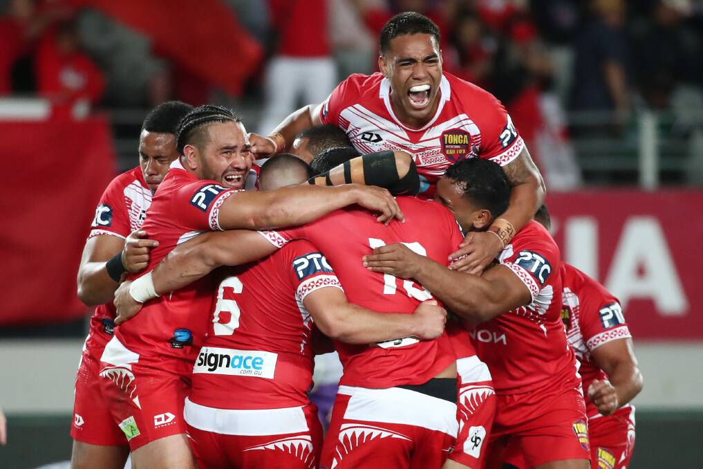 HOW GOOD: The rise of Tonga as. a Test nation is the best thing to happen to rugby league in more than a decade. Picture: Getty Images