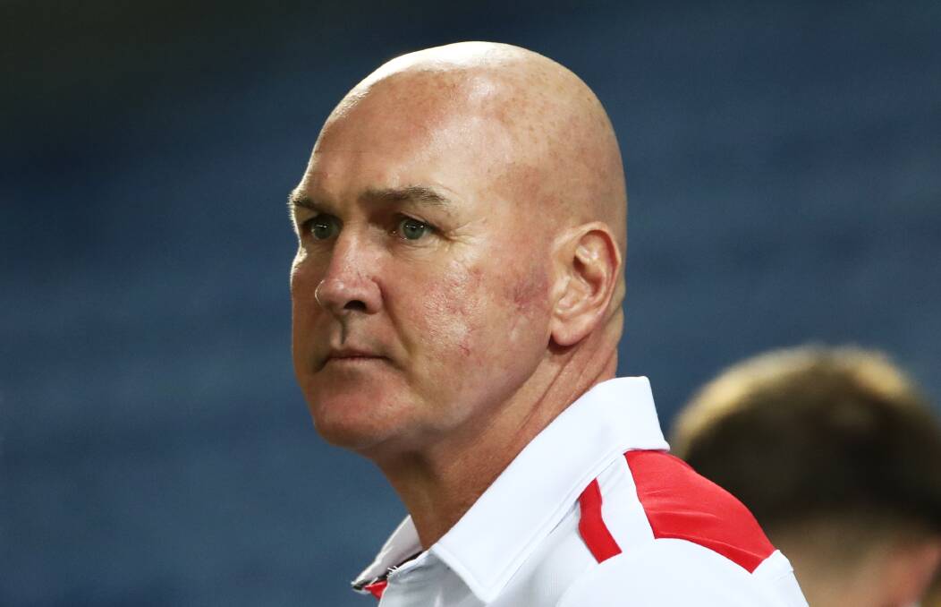 UNDER THE PUMP: Pressure is nothing new for Dragons coach Paul McGregor but the heat's turned up after last week's poor showing against the Warriors. Picture: NRL Imagery