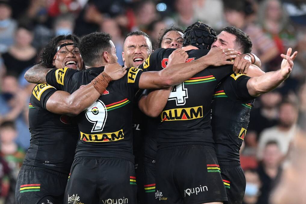 HOW GOOD: Penrith atoned for a heartbreaking grand final defeat last season to claim the 2021 title on Sunday night. Picture: Getty Images
