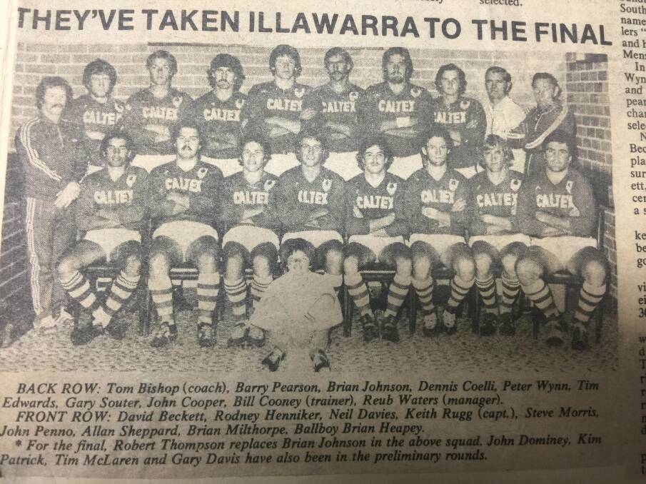 BISHOP'S BABES: Illawarra Division's 1978 charge to a Country championship and Amco Cup campaign played a major role in the IRL's successful bid for the Steelers inclusion in the NSWRL competition in 1982. 