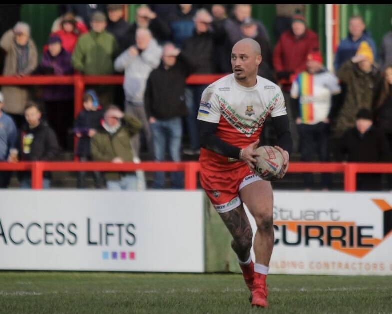 Dane Chisholm in action for Keighley Cougars. Picture Instagram