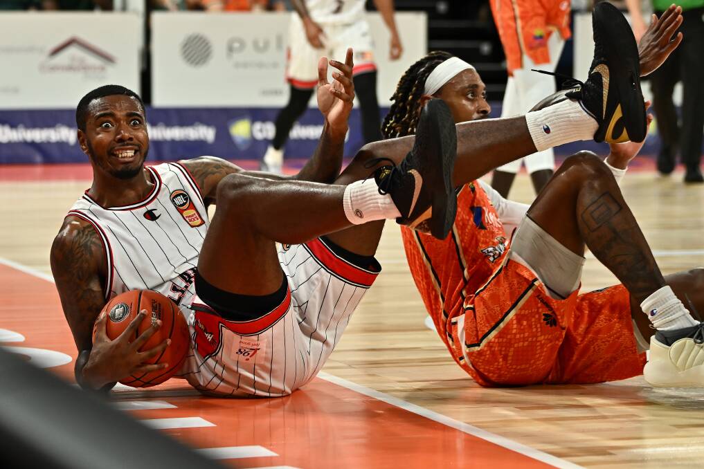 It was a rough night for Gary Clark (left) and the Hawks in Cairns. Picture Getty Images