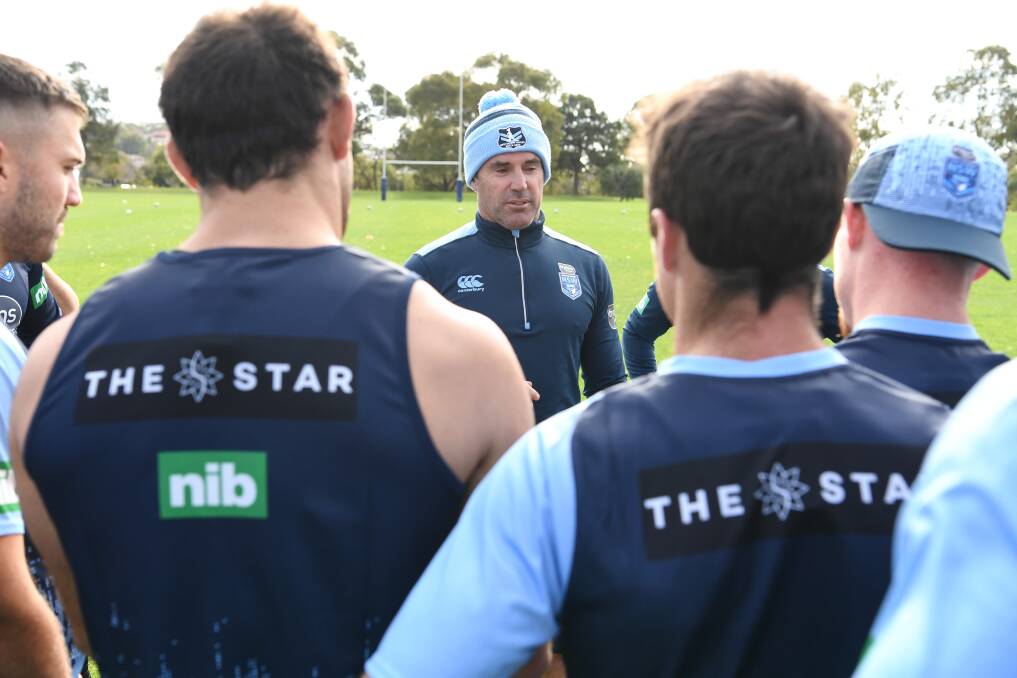 TUNNEL VISION: "What's clear with these selections is that Fittler, now one down in the series, isn't interested in selling this team. He's picked a team he believes can win the game, regardless of the reception it gets." Picture: NRL Photos