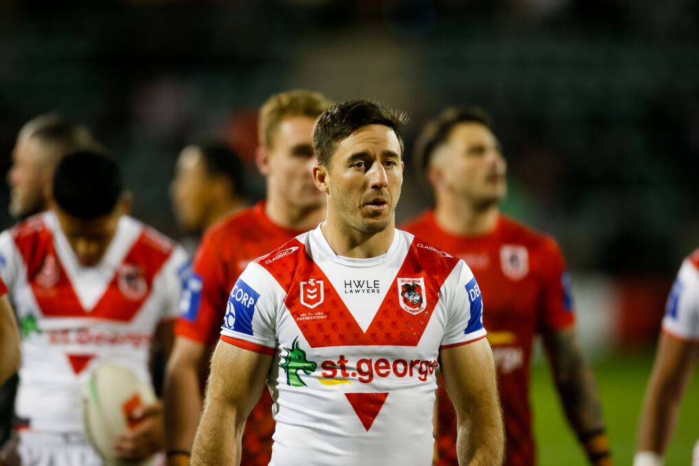 Ben Hunt has given lukewarm assurances he'll remain a Dragons for 2024. Picture Anna Warr