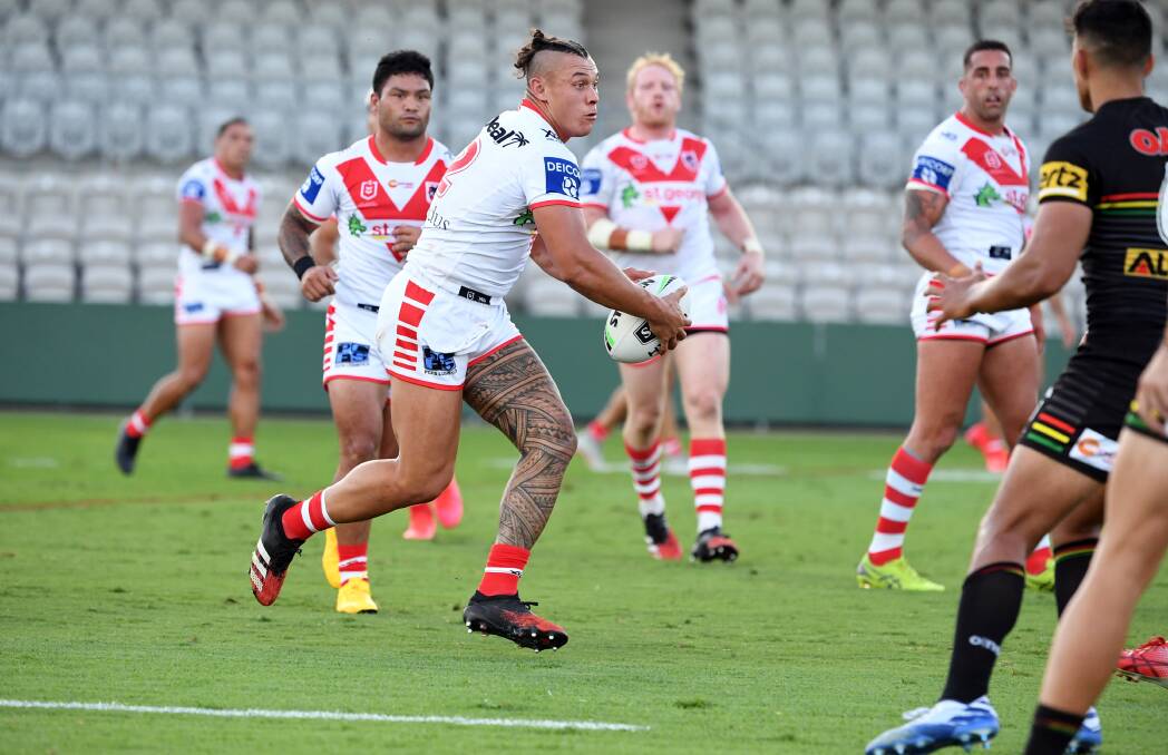 FIND: Tyrell Fuimaono should remain on the right edge against the Raiders this week. Picture: NRL Photos