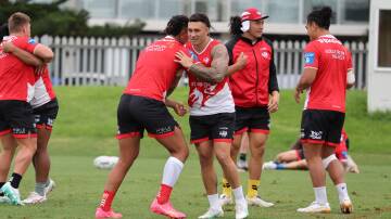 Jaydn Su'A says he's keen to remain a Dragons beyond this year. Picture by Robert Peet