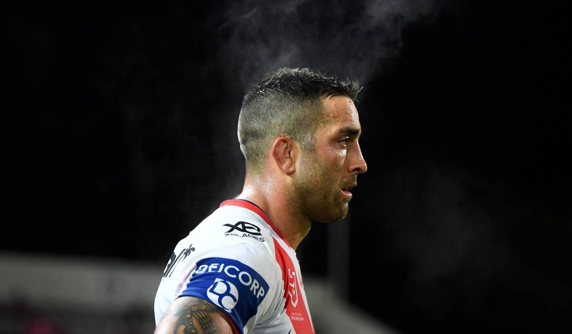 SPRUNG: The Dragons have confirmed star forward Paul Vaughan breached the NRL's strict biosecurity measures on Thursday morning. Picture: NRL Imagery 