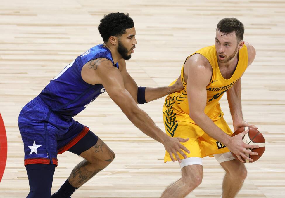 VETERAN: At just 30, Tokyo Olympian Nick Kay will be the oldest member of former Hawks coach Rob Beveridge's Boomers squad. Picture: Getty Images