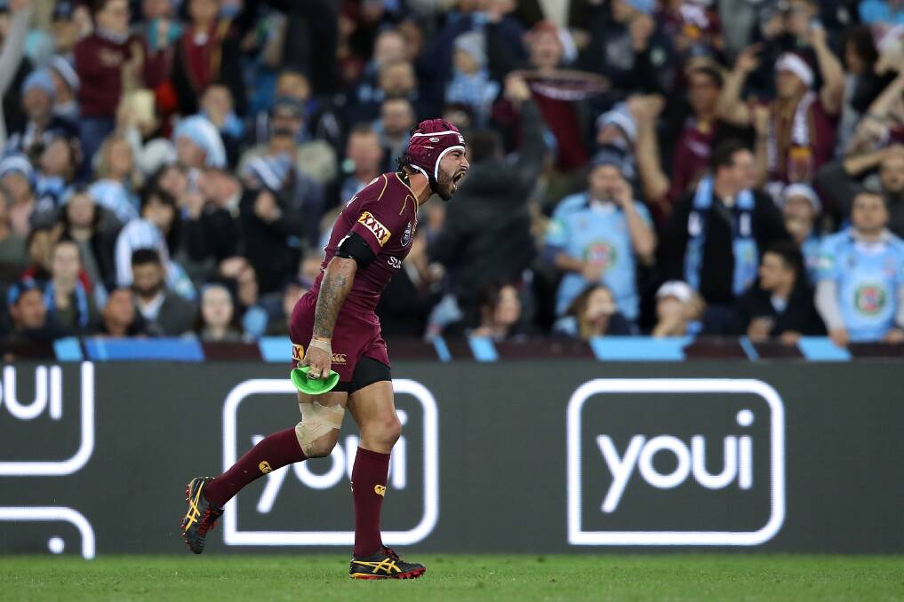 IMMORTAL IN WAITING: Jonathan Thurston moments after nailing the match-winner on Wednesday night. Picture: Getty Images