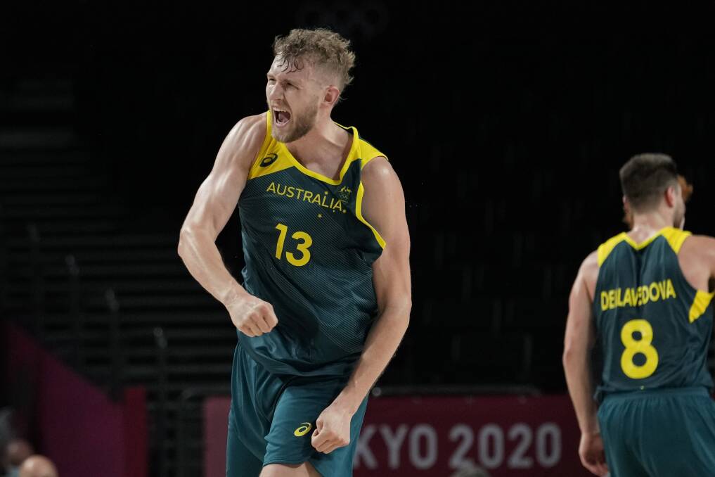 TEAM GUY: Jock Landale fits perfectly into a Boomers outfit that's made selflessness its core ethos. Picture: AAP