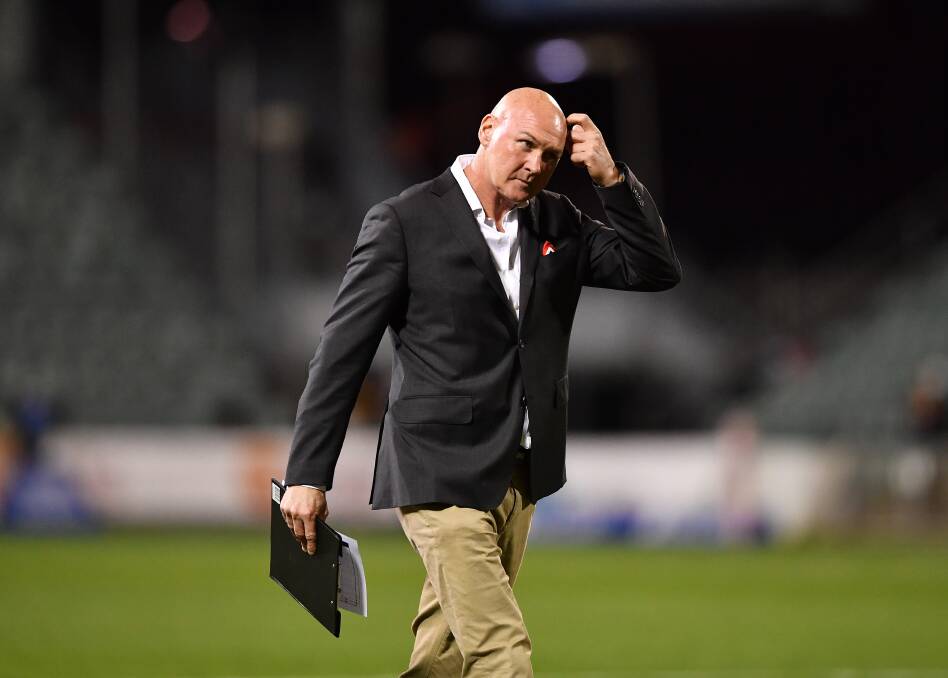 NOT HAPPY: Paul McGregor didn't hide his disappointment after prop Paul Vaughan was stood down for breaching COVID-19 restrictions on Thursday. Picture: NRL Imagery