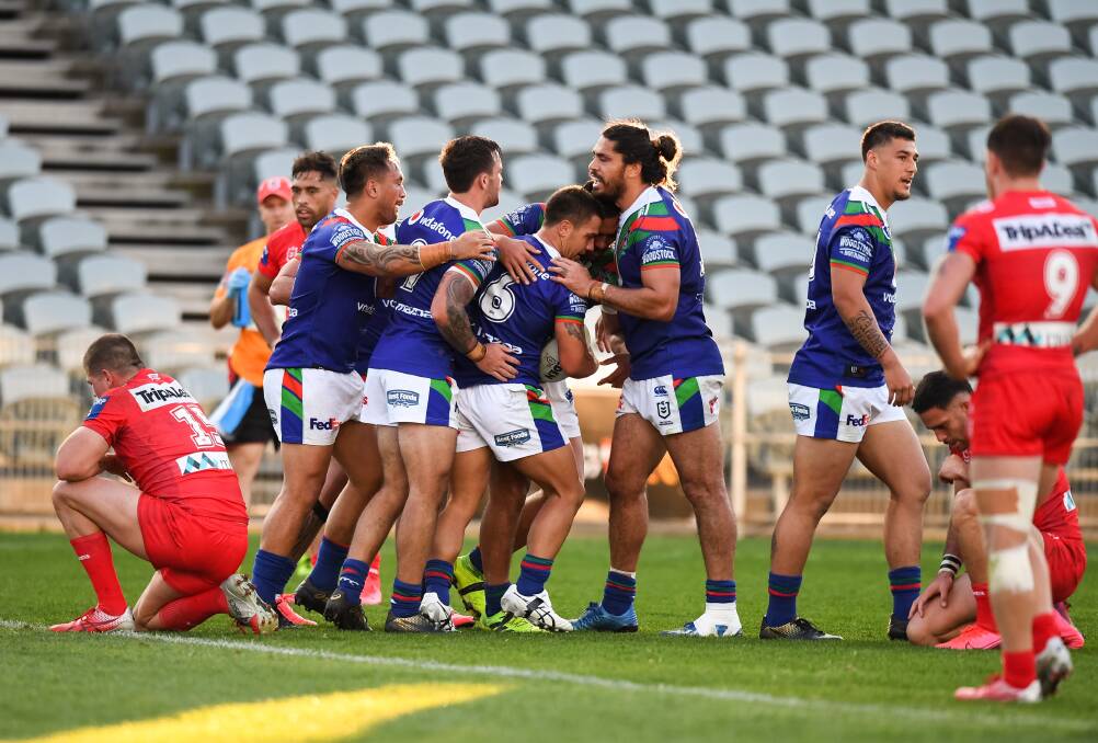BOIL OVER: The Dragons have some tough questions to answer after a limp showing against the Warriors. Picture: NRL Imagery