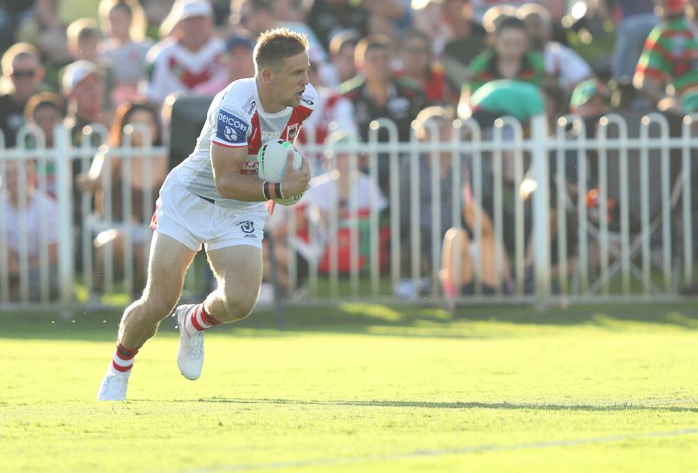 SKY HIGH: Dragons fullback Matt Dufty is feeling confident ahead of his fifth season in the top grade. Picture: NRL Imagery