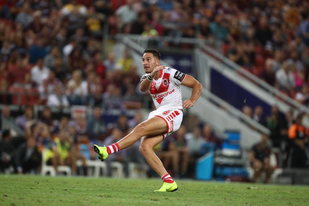 CLUTCH: Corey Norman was quick to show his class with two match-winning field goals for the Dragons last season, but admits his form petered out as the year went on. Picture: NRL Photos.