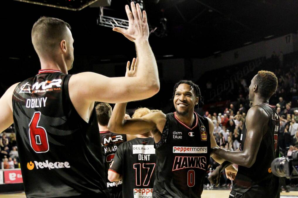WINNER: Justin Simon was named NBL Defensive Player of the Year on Wednesday night. Picture: Anna Warr