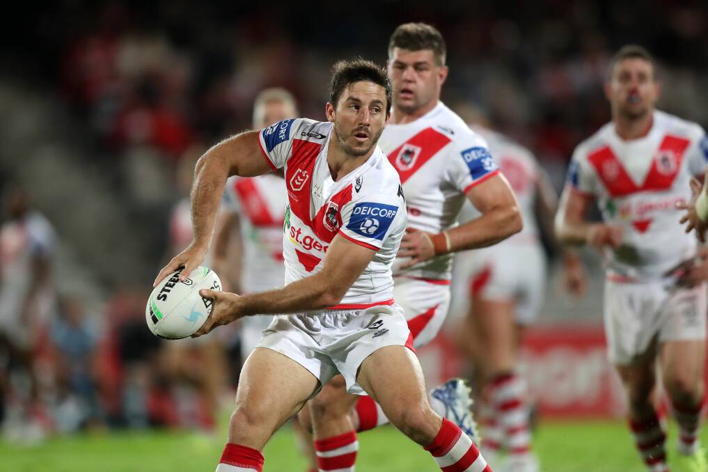 GOOD SIGNS: He copped the typical criticism, but Ben Hunt was among the Dragons best on Sunday. Picture: NRL Imagery