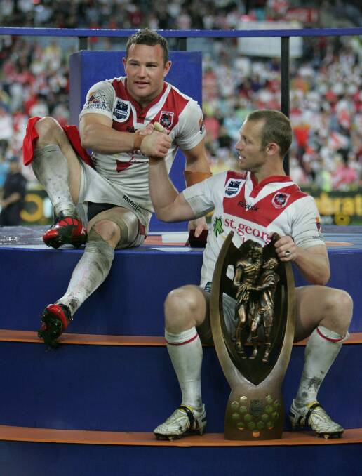 VINDICATION: Dean Young ans Ben Hornby cast off the demons of '05-06 and '09 with victory in the 2010 decider. Picture: Andy Zakeli